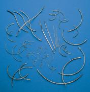 Surgical sewing eye needles, pathological needles